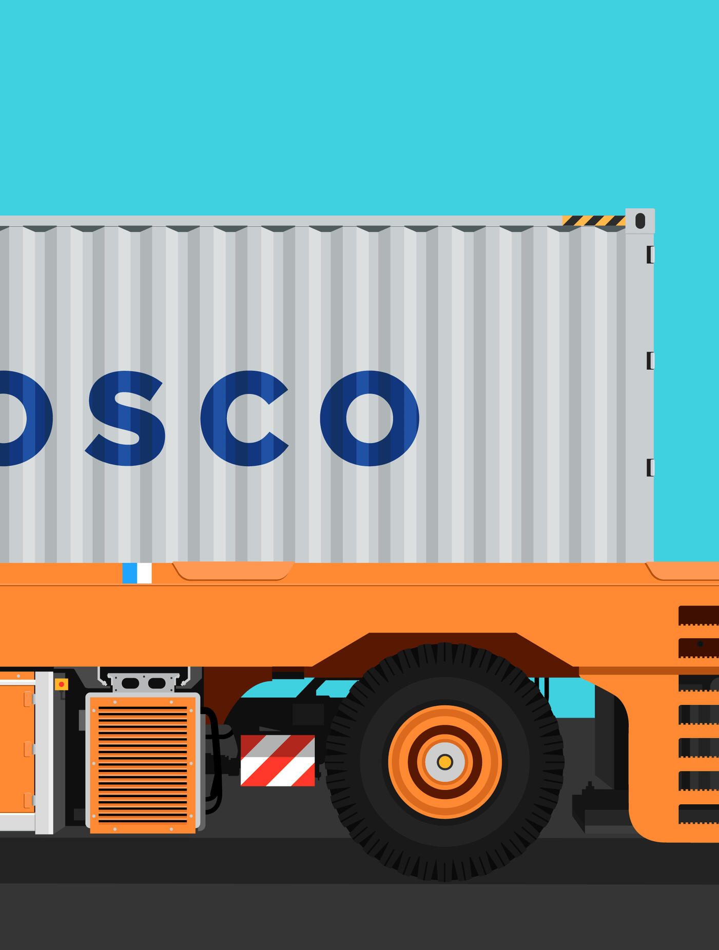 Cosco - 94cm x 124cm. Acrylic on canvas, 2022