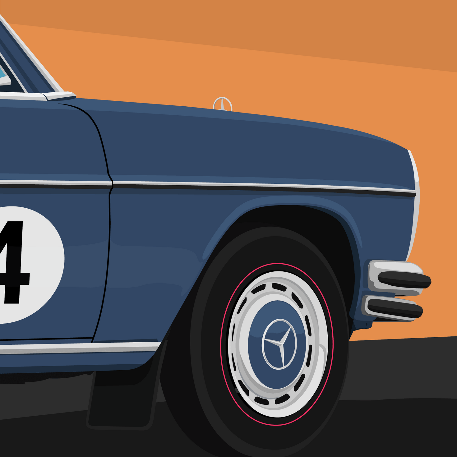 W114 - 78cm x 78cm. Acrylic on canvas, 2025